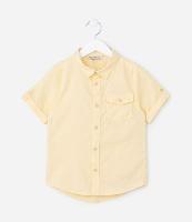 Camisa Infantil com Bolsinho e Botões - Tam 5 a 14 Anos - 1