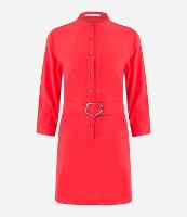 Vestido Alfaiatado com Abotoamento Frontal e Cinto Fivela - 1