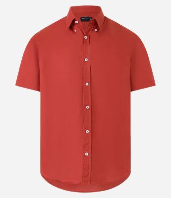 Camisa Regular em Oxford com Abotoamento Frontal