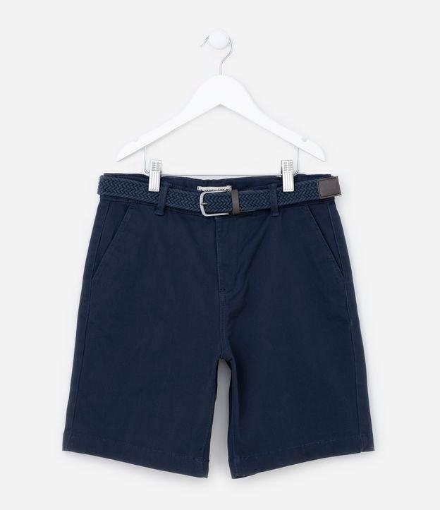 Bermuda Infantil com Cinto Trançado - Tam 05 a 14 Anos - 1