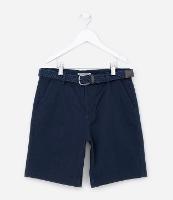 Bermuda Infantil com Cinto Trançado - Tam 05 a 14 Anos - 1