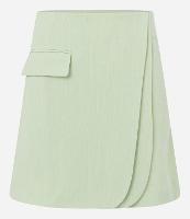 Short Saia Alfaiatado com Textura Maquinetada e Detalhe Camadas - 1