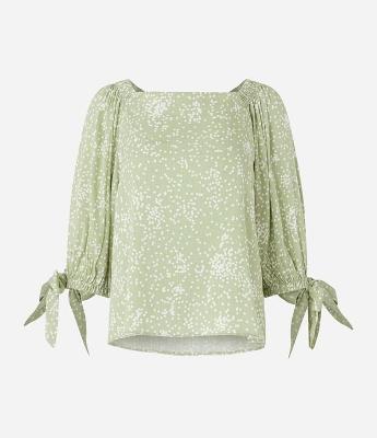 Blusa em Viscose com Amarração no Punho