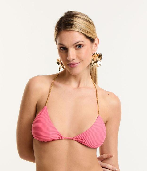 Biquíni Top Cortininha Texturizado com Alças de Corda - 1