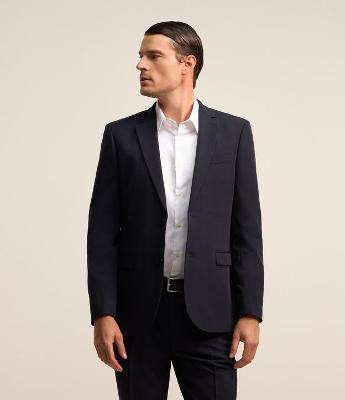 Paletó Social em Tricoline com Abotoamento Frontal