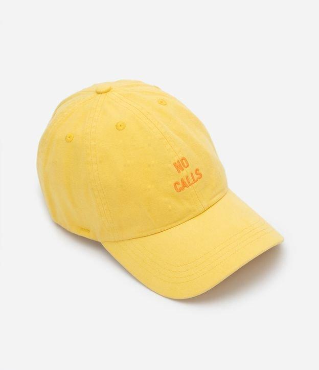 Boné Aba Curva em Sarja com Bordado No Calls - 1