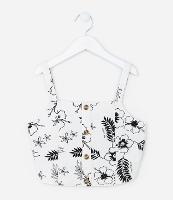 Blusa Infantil Floral com Botõezinhos - Tam 5 a 14 Anos - 1