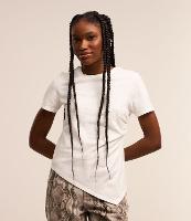 Blusa em Ribana com Fenda e Franzido Lateral - 1