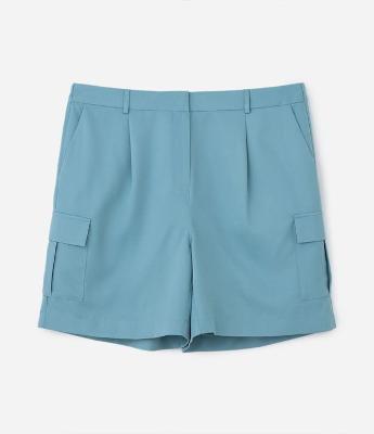 Bermuda Alfaiataria com Bolso Cargo Curve & Plus Size