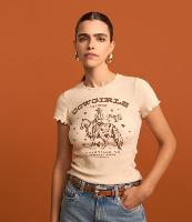 Blusa T-shirt em Ribana com Estampa Cowgirls do it Better - 2