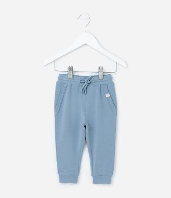 Calça Jogger Infantil em Malha Modal - Tam 0 a 12 meses