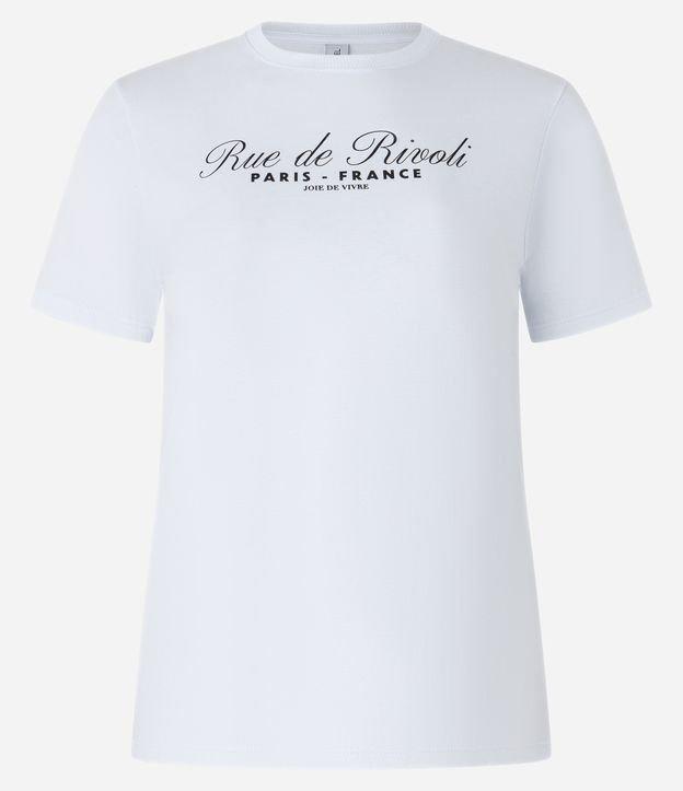 Blusa T-shirt em Algodão com Estampa Rue de Rivoli - 1