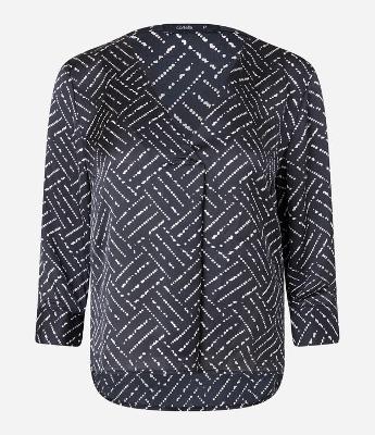 Blusa em Tecido Acetinado com Detalhe Frontal