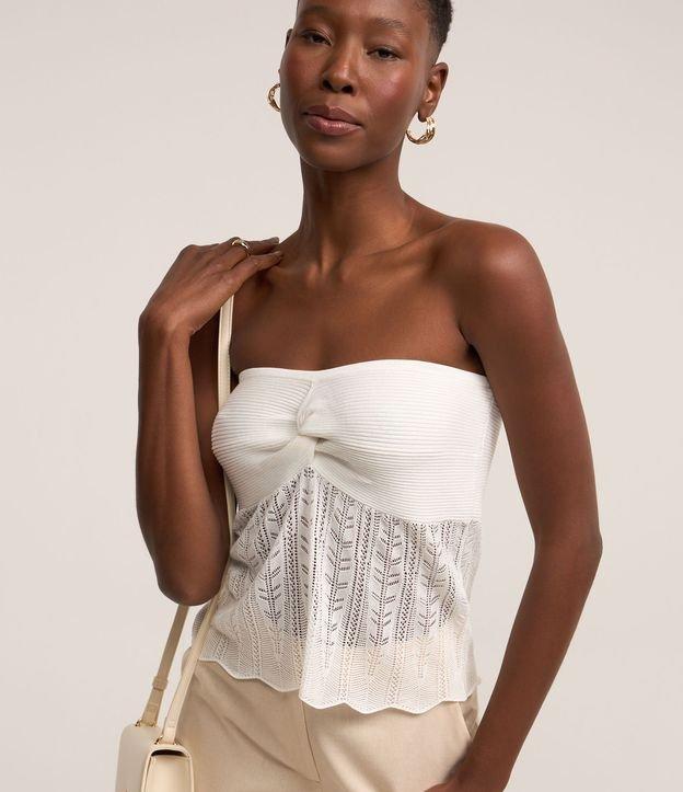 Blusa Tomara que Caia em Viscose com Detalhe Torcido - 1
