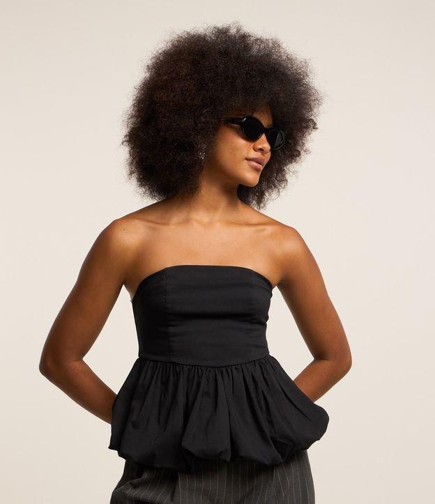 Blusa Balonê em Bengaline com Decote Tomara que Caia - 2