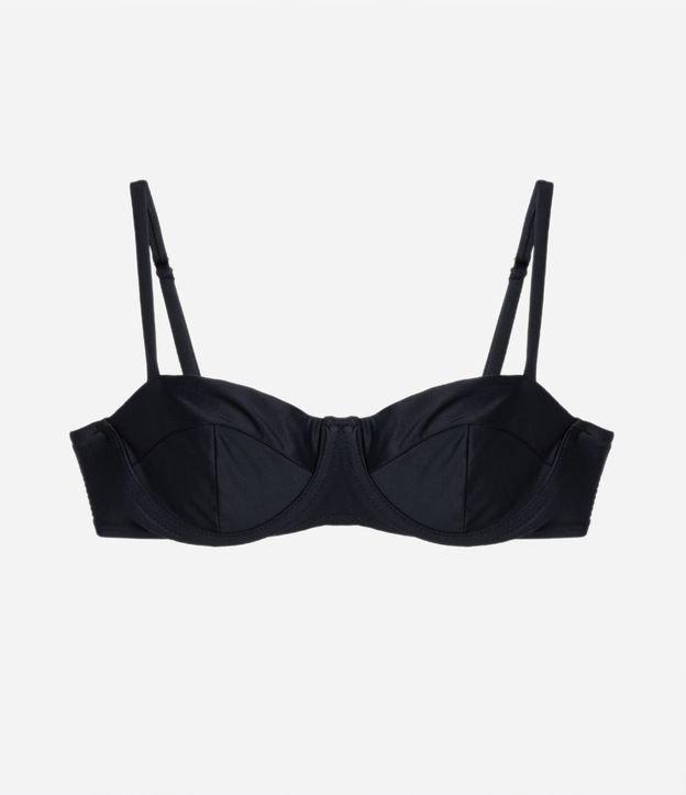 Biquíni Top Meia Taça em Microfibra com Recortes - 1