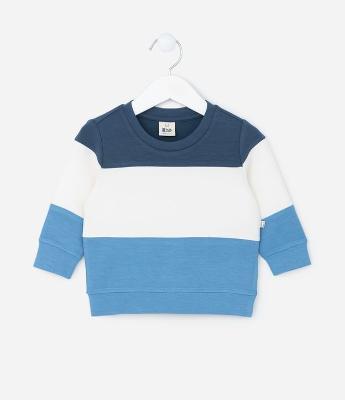 Blusão Infantil em Modal com Recortes - Tam 0 a 18 meses