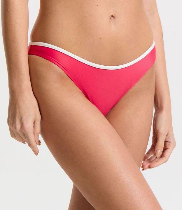 Biquíni Calcinha Básica em Microfibra com Viés Contrastante - 1