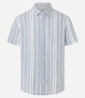 Camisa em Viscolinho com Listra Vertical - 1