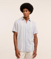 Camisa em Viscolinho com Listra Vertical - 2