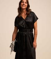 Vestido Midi em Jacquard com Transpasse Frontal e Cinto - 2