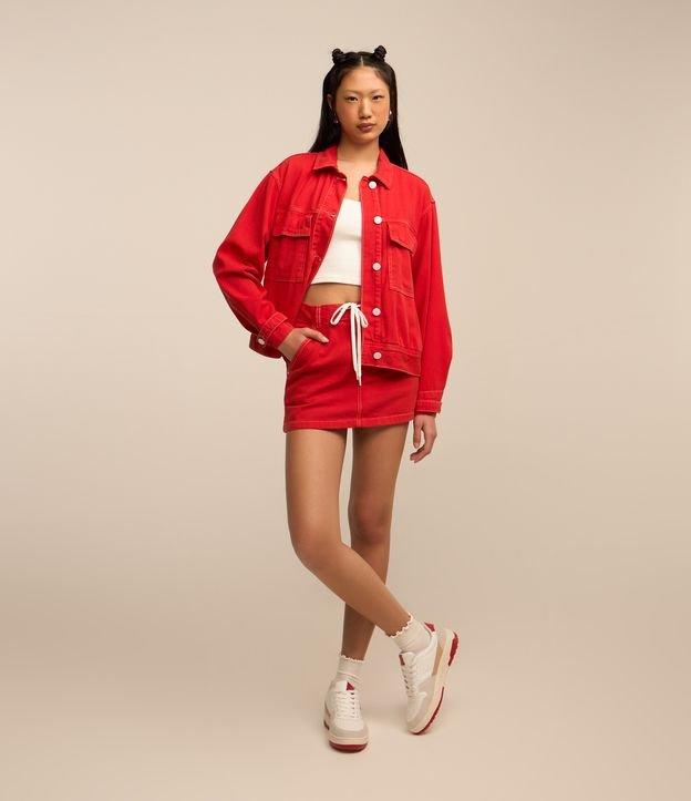 Saia Curta em Sarja com Cadarço para Amarração - 2