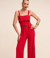 Macacão em Airflow com Cinto Fivela e Sobreposição - 3