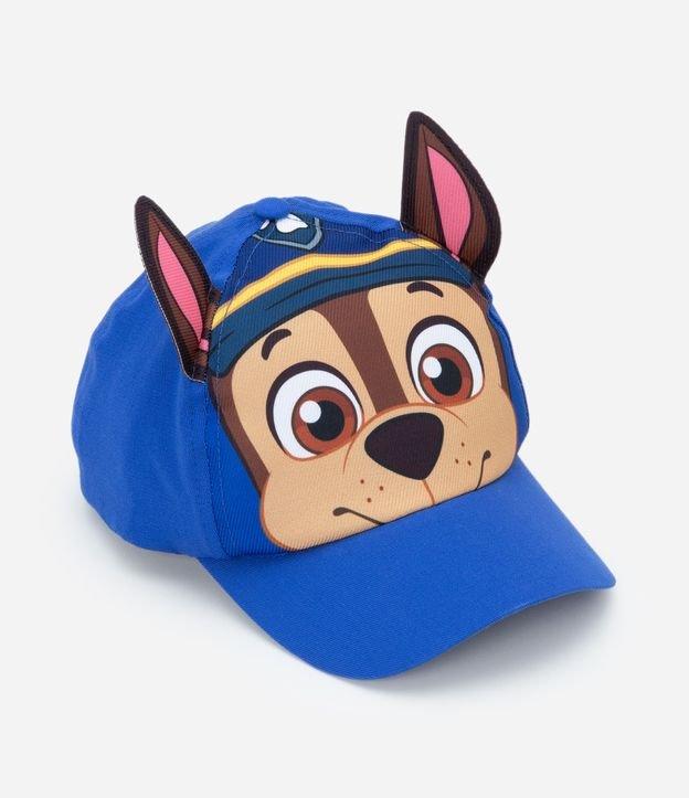 Boné Infantil em Sarja com Estampa Chase e Orelhas 3D - Tam U - 1