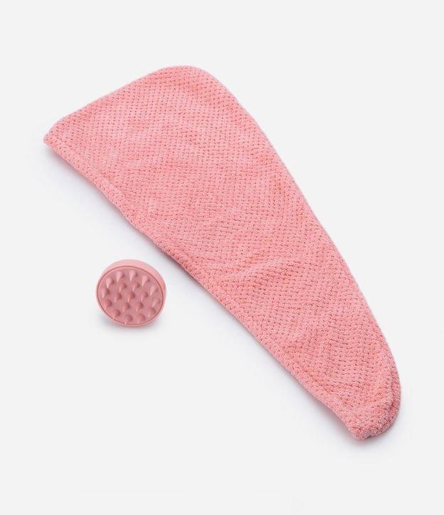 Kit Toalha Turbante + Massageador para Couro Cabeludo Alchemia  - 1