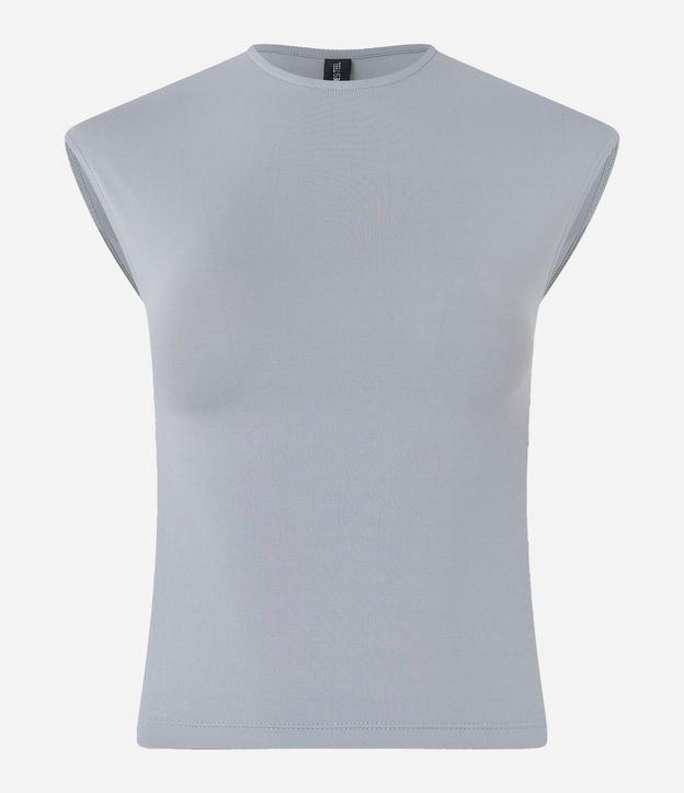 Blusa Básica em Microfibra com Ombro Alongado - 1