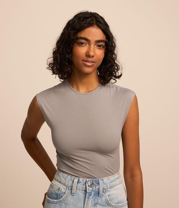 Blusa Básica em Microfibra com Ombro Alongado - 2