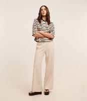 Calça Pantalona em Viscolinho com Fechamento Frontal - 2