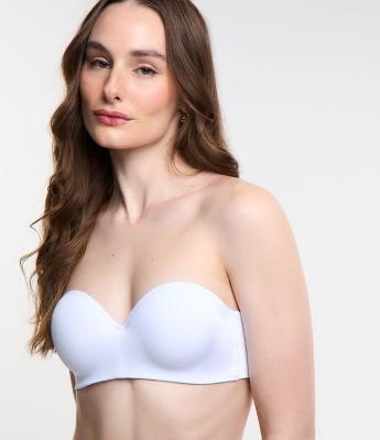 Sutiã Tomara que Caia com Bojo Oco e Fechamento Costas De Millus