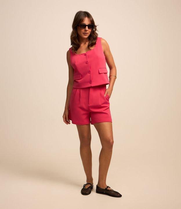 Short Alfaiatado em Crepe com Pregas e Bolsos - 2