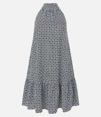 Vestido Curto Sem Manga com Efeito Airflow e Barra Franzida