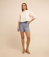 Short Alfaitado com Cinto com FIvela Diferencada - 2