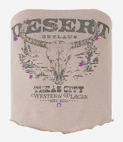 Blusa Cropped Tomara que Caia com Barra em V e Estampa Texas City - 1