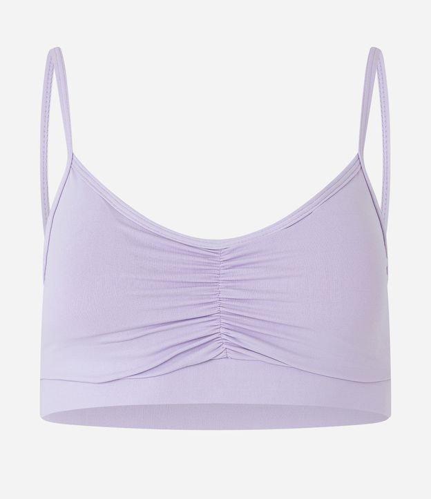 Top Esportivo em Microfibra Leve com Franzido Frontal - 1