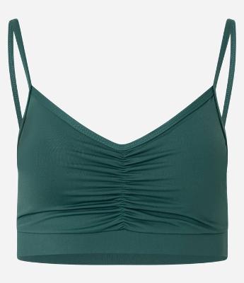 Top Esportivo em Microfibra Leve com Franzido Frontal