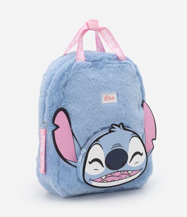 Mochila Infantil com Pelinhos e Estampa do Stitch - Tam U - 1