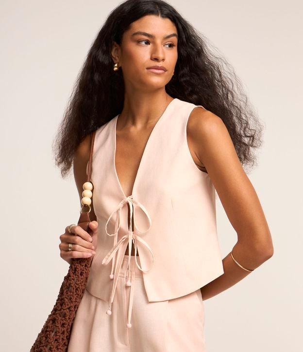 Colete em Viscolinho com Amarração Frontal - 3