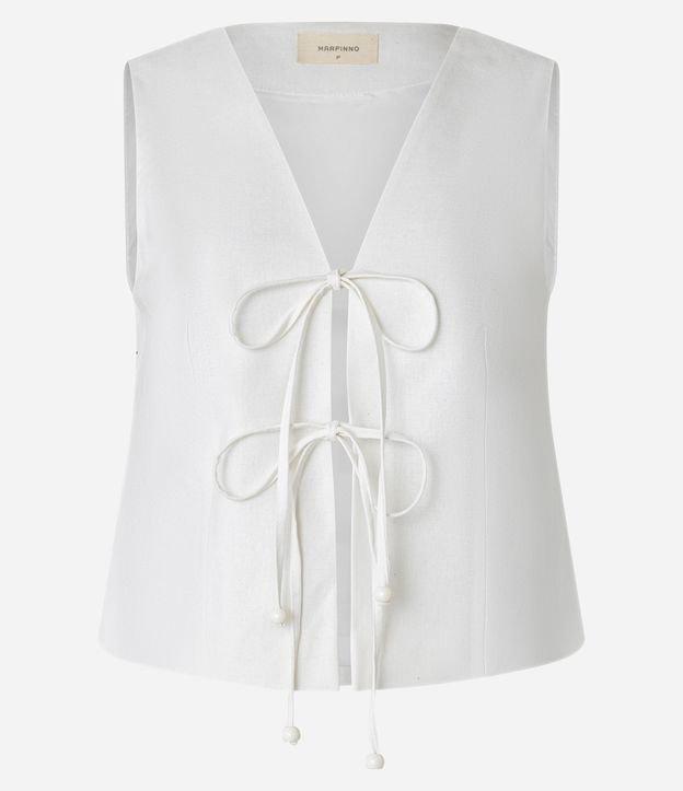 Colete em Viscolinho com Amarração Frontal - 1