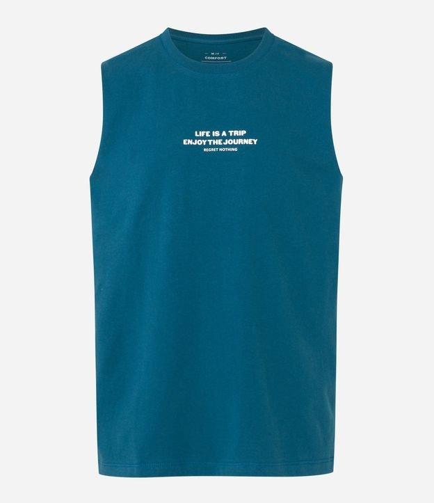 Regata Comfort em Algodão com Estampa Lettering - 1