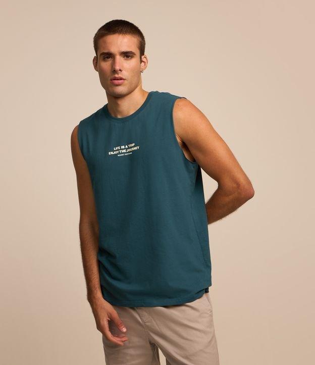 Regata Comfort em Algodão com Estampa Lettering - 3