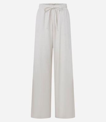 Calça em Viscolinho com Amarração no Cós