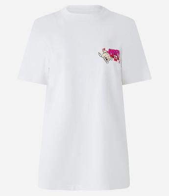 Camiseta em Algodão Estampa Piquenique Happy