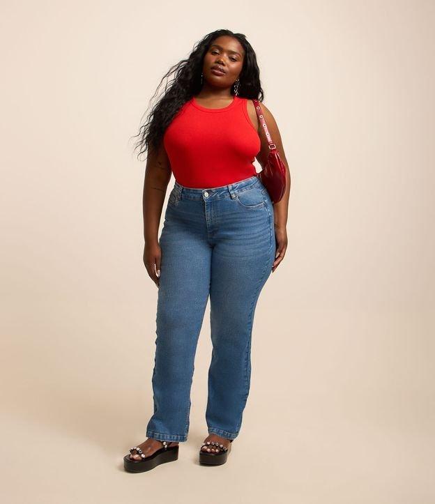 Calça Reta em Jeans com Elastano Curve & Plus Size - 2