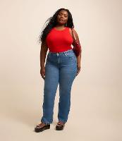 Calça Reta em Jeans com Elastano Curve & Plus Size - 2