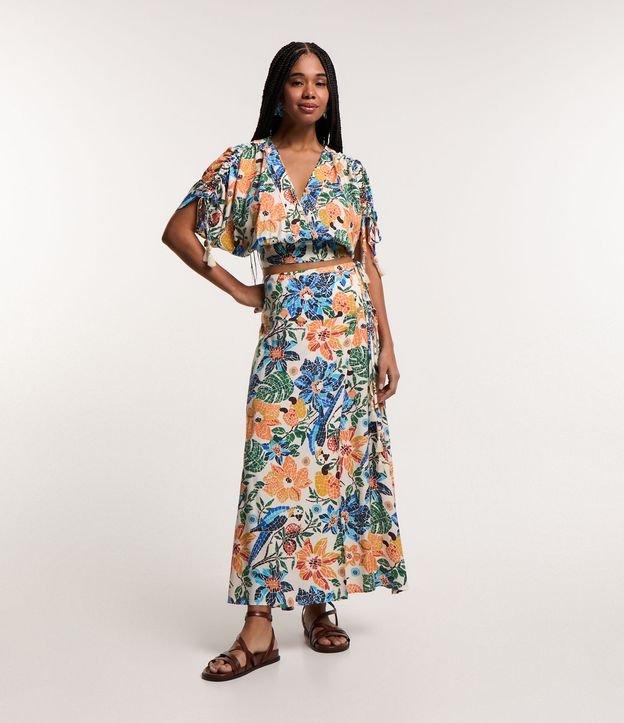 Saia Midi com Transpasse e Amarração Lateral - 1