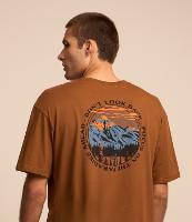 Camiseta Relaxed em Algodão com Estampa de Montanha - 2